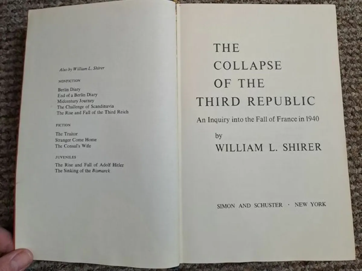 The Collapse of the Third Republic - 1st edition - Image 2