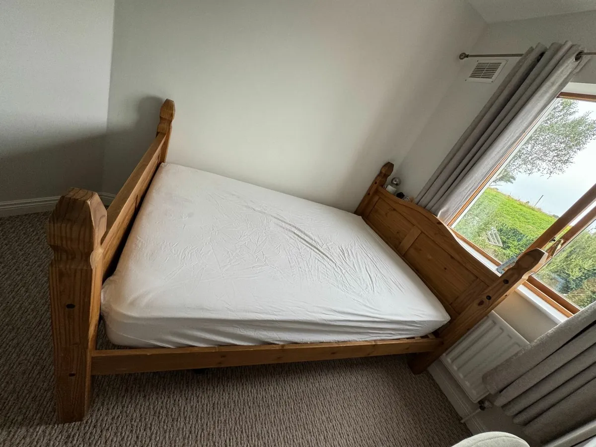 Double Mexican Pine bed - Image 4