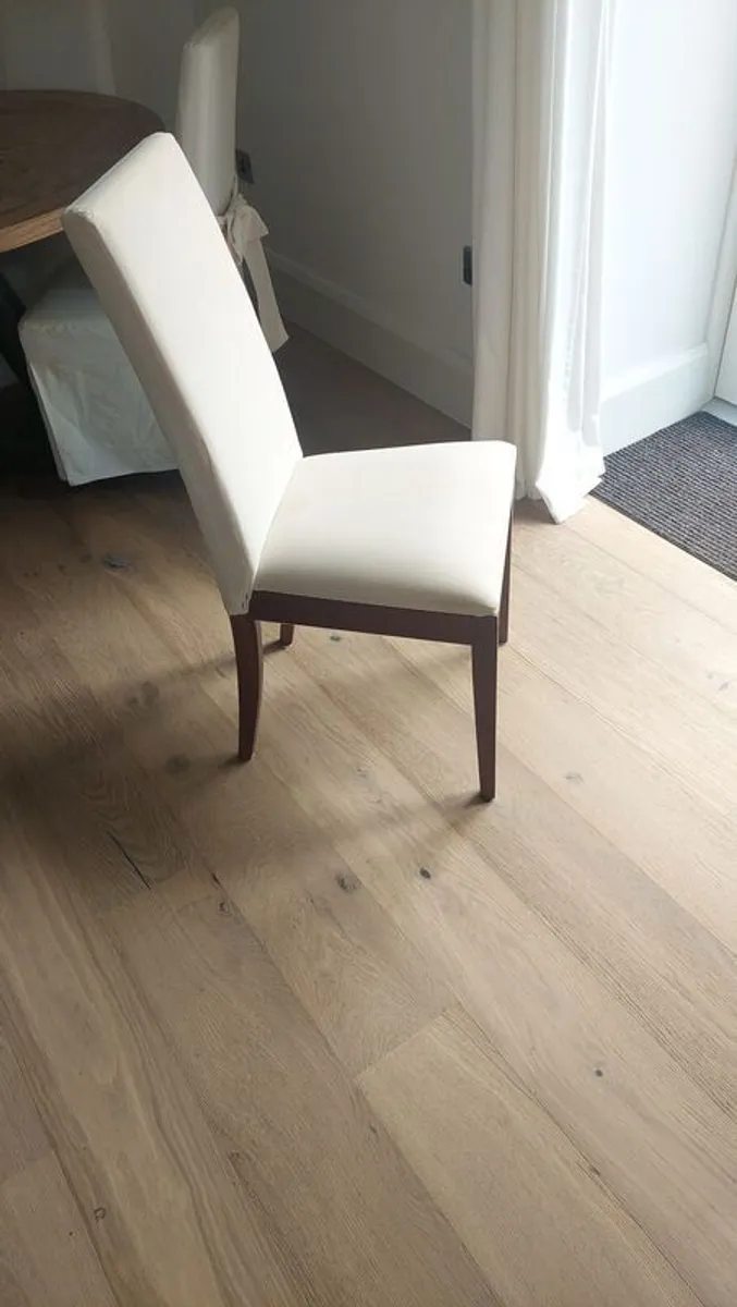 8 Dining Chairs with removable, washable covers. B - Image 1