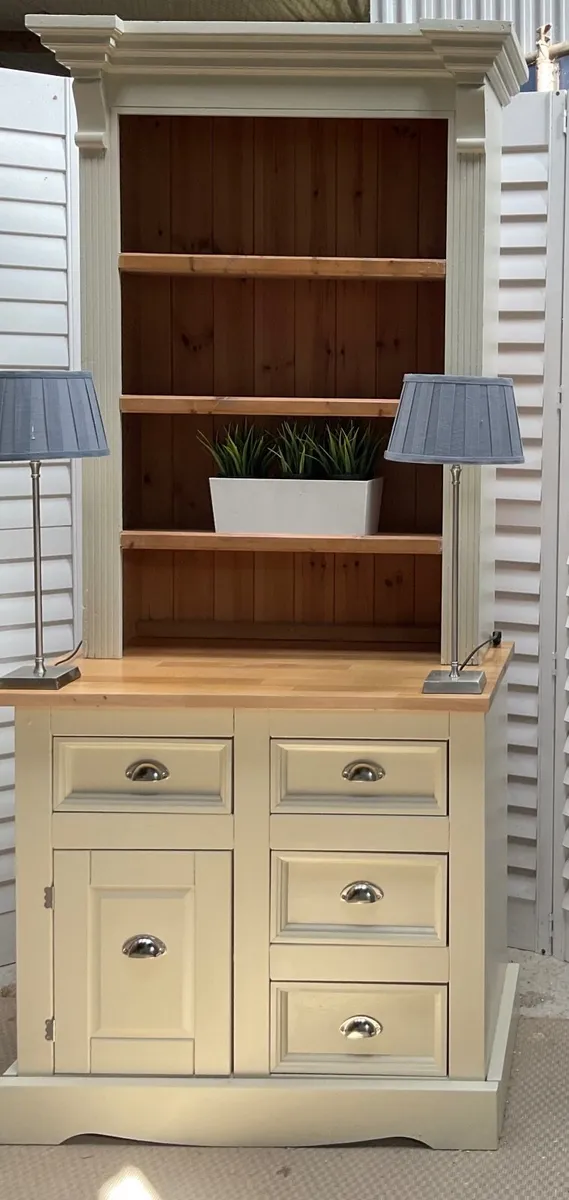 Large french style two piece kitchen dresser - Image 2