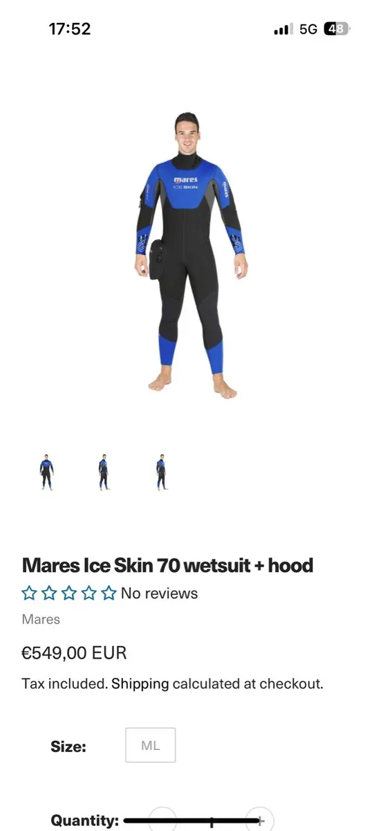 Wet suit scuba diving