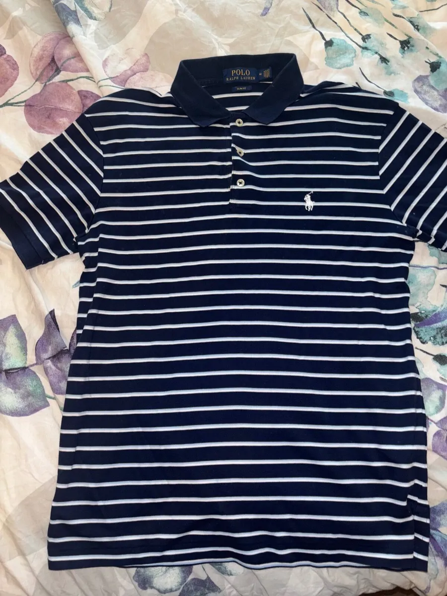 Mens ralph lauren striped polo - Image 2