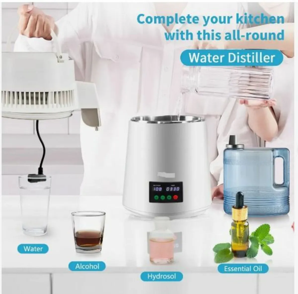 4L Water Distiller 1L/H Distilled Water Maker - Image 3