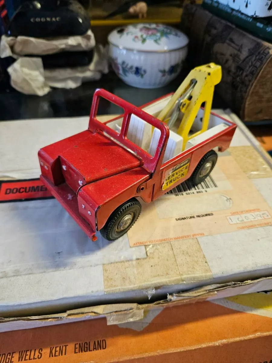 Vintage Triang Tinplate Pressed Steel Landrover - Image 2