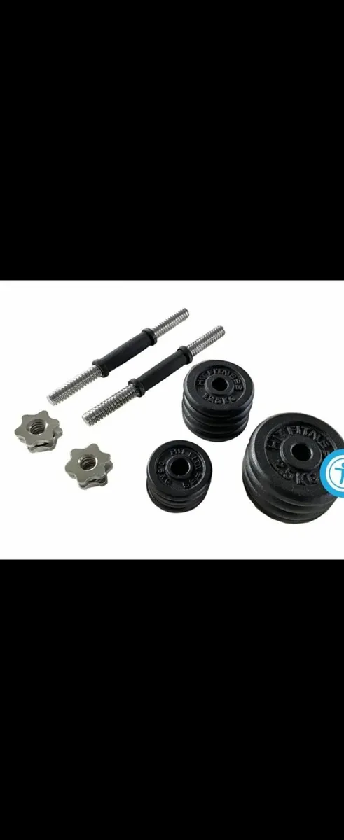 Gym Equipment Weights and Rubber Mats - Image 3