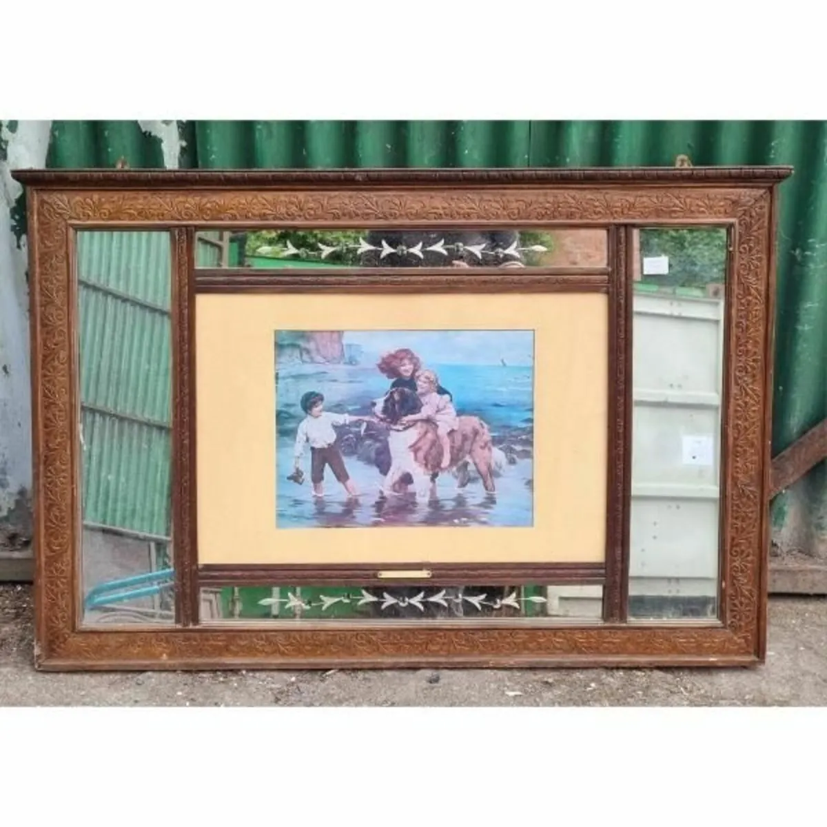 Ornate Mirror with Integrated Print KAS830 - Image 1