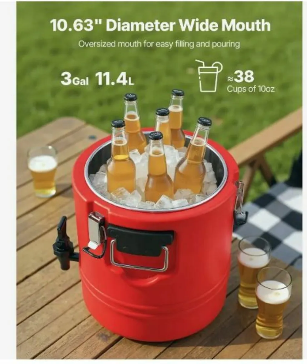 Insulated Beverage Dispenser for Hot & Cold Drinks - Image 3