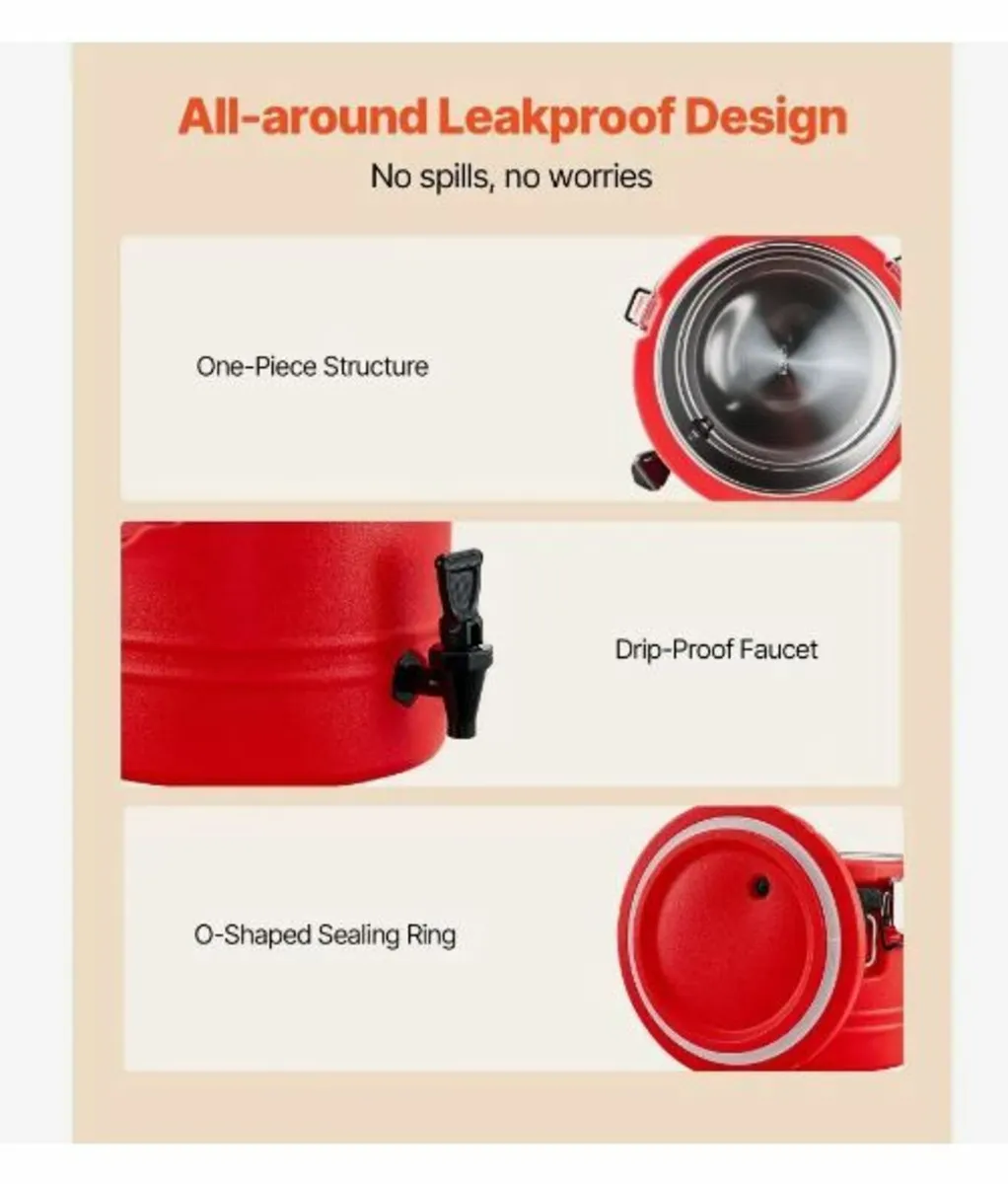 Insulated Beverage Dispenser for Hot & Cold Drinks - Image 4