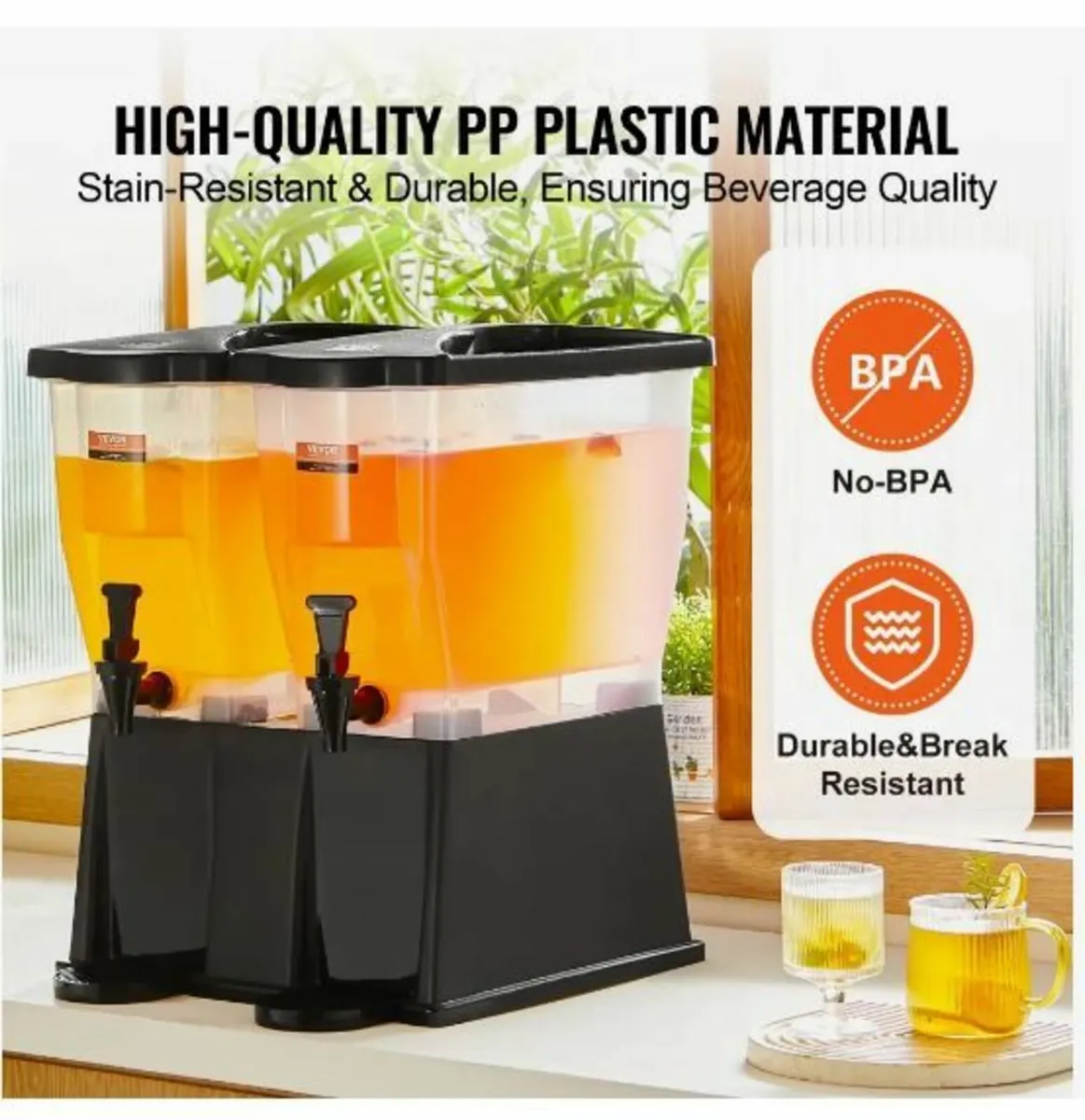 Beverage Dispenser, 3 Gallon x 2 Drink - Image 2