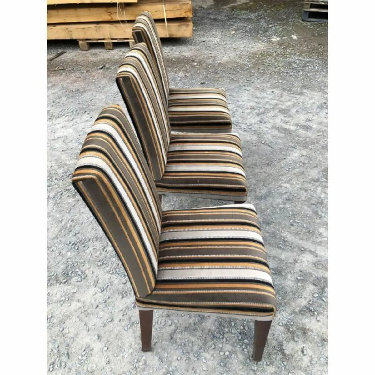 Chairs – Striped – Set of 3 – KAS103 - Image 3
