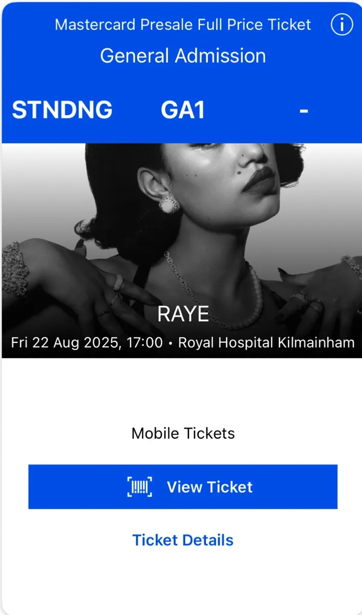 Raye Concert tickets - Image 2