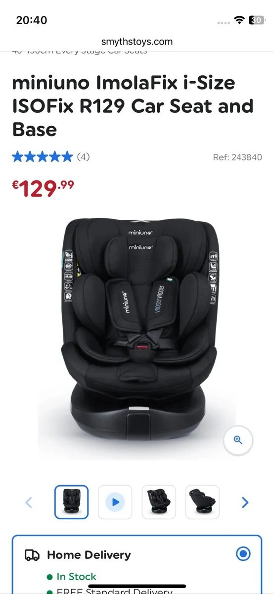 Car seat and base - Image 1