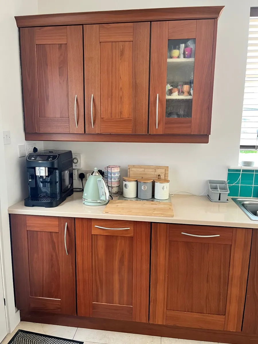 Walnut Kitchen & Granite worktop for sale - Image 1