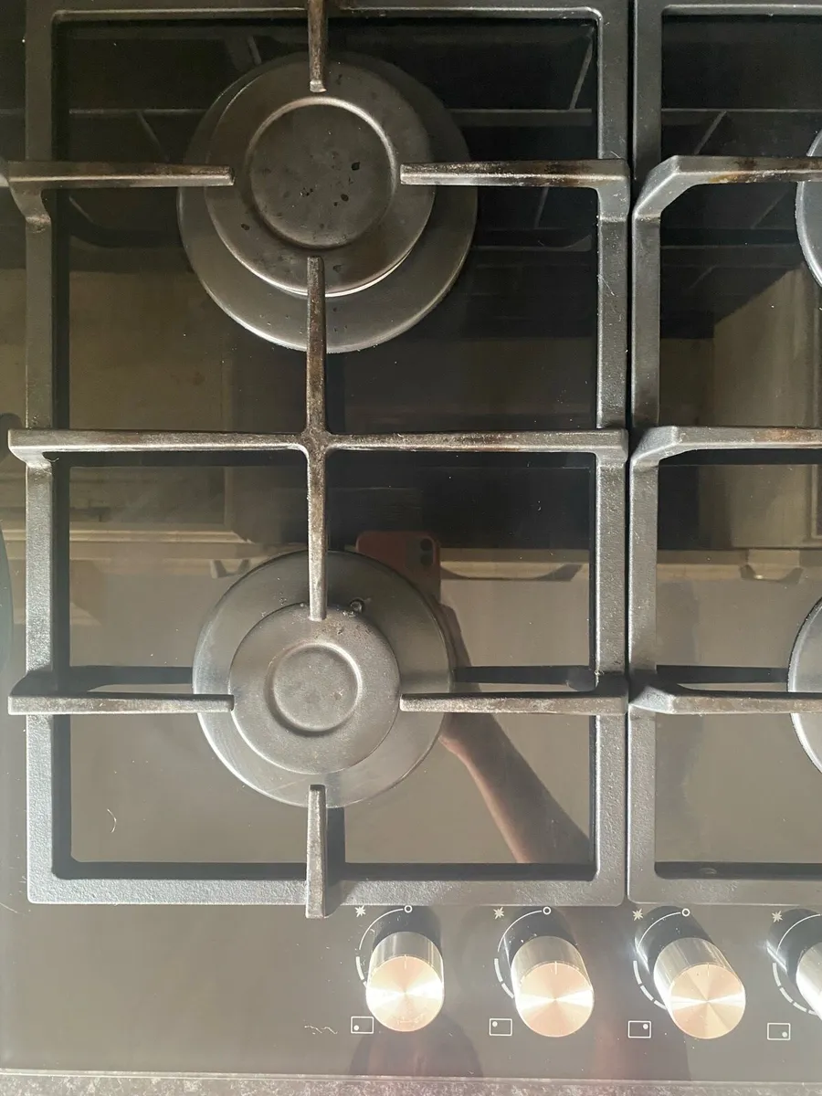 GAS GLASS HOB BLACK 59CM - Image 3