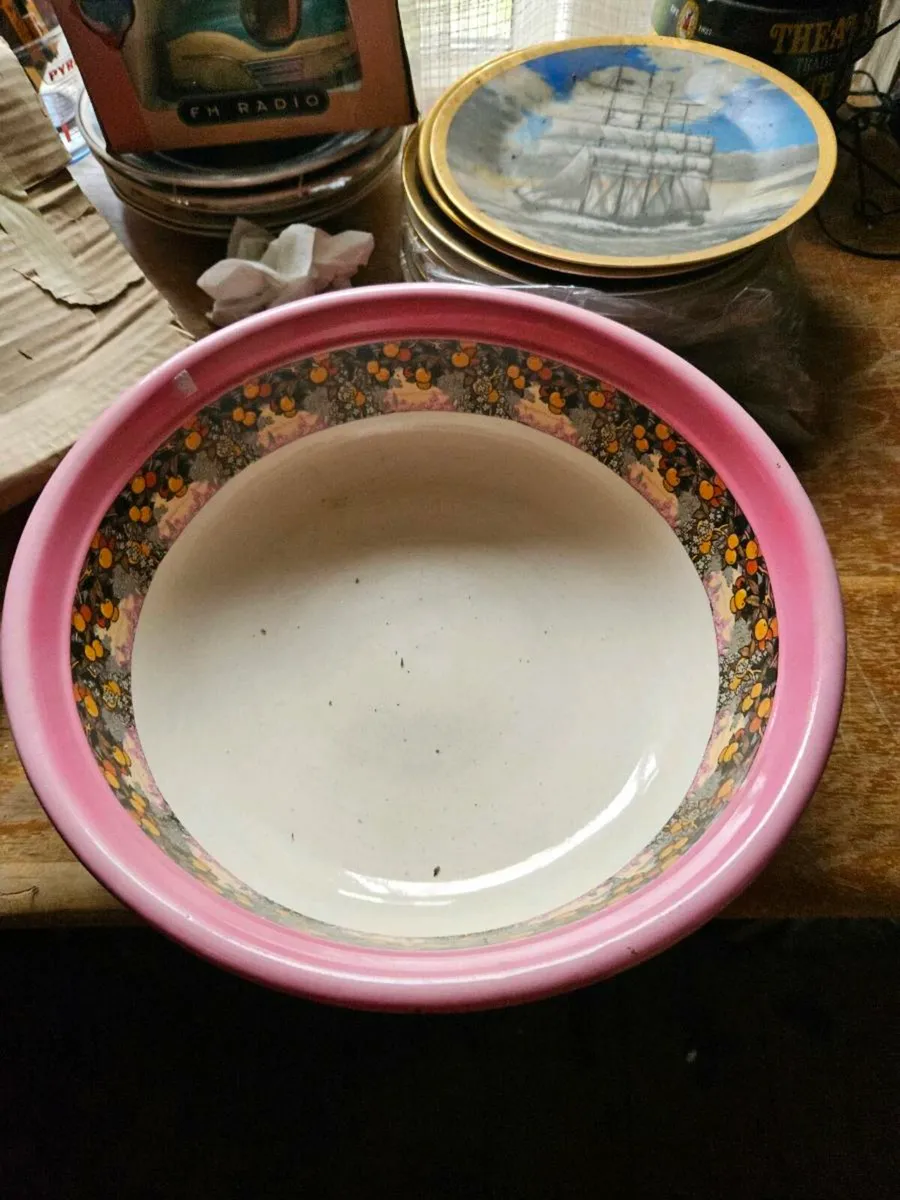 Vintage Large Decorative Bowl - Image 3