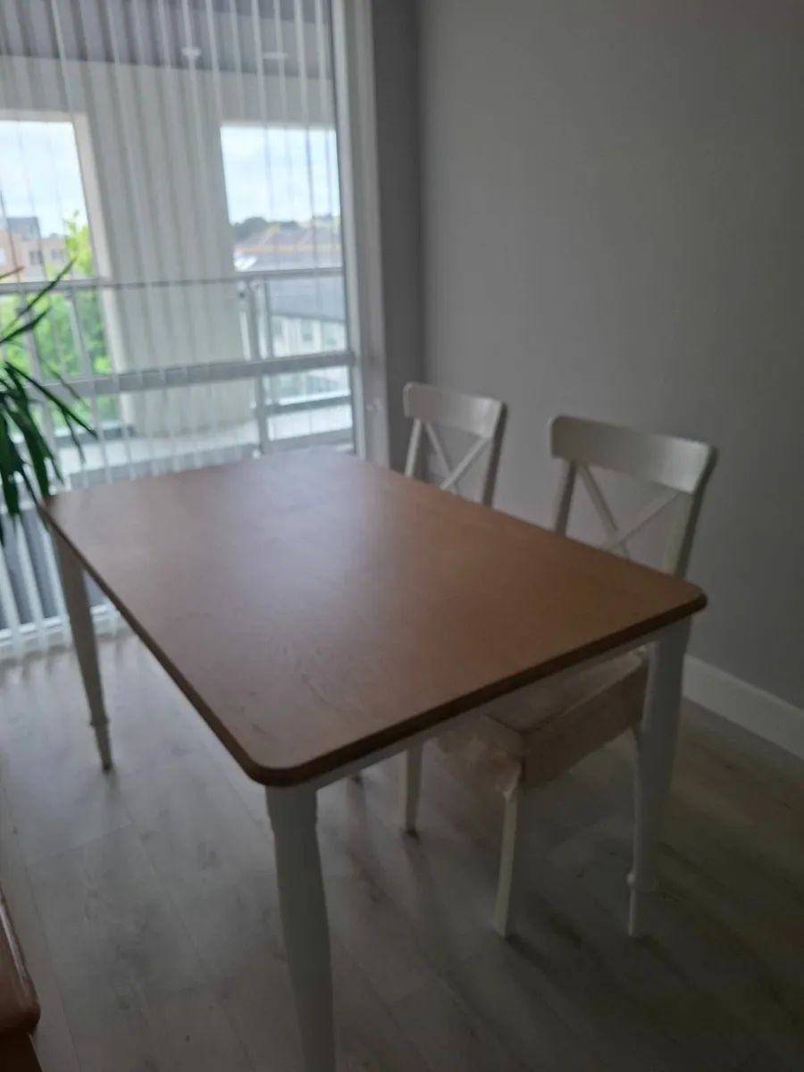 Dinning table and 4 chairs - Image 2