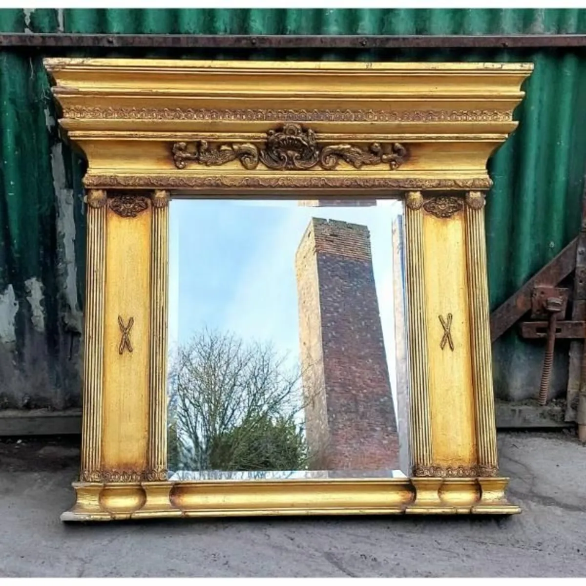 Gilt Overmantel Mirror – KAS398 - Image 1