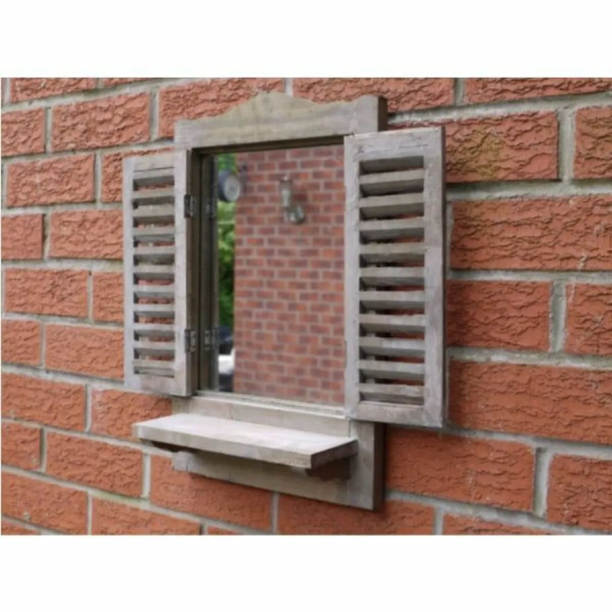 Mirror – Shutter brown – small – D3051