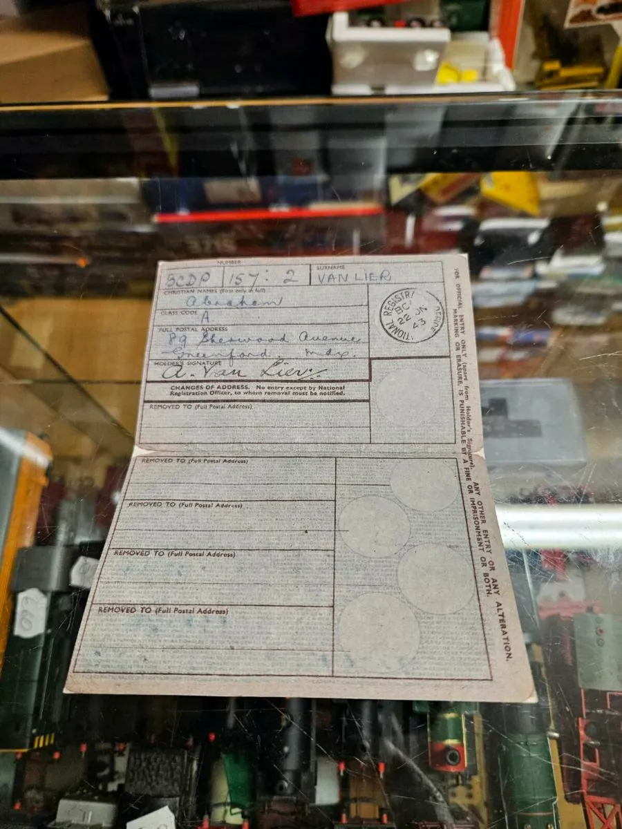 Vintage National Registration Identity Card - Image 2