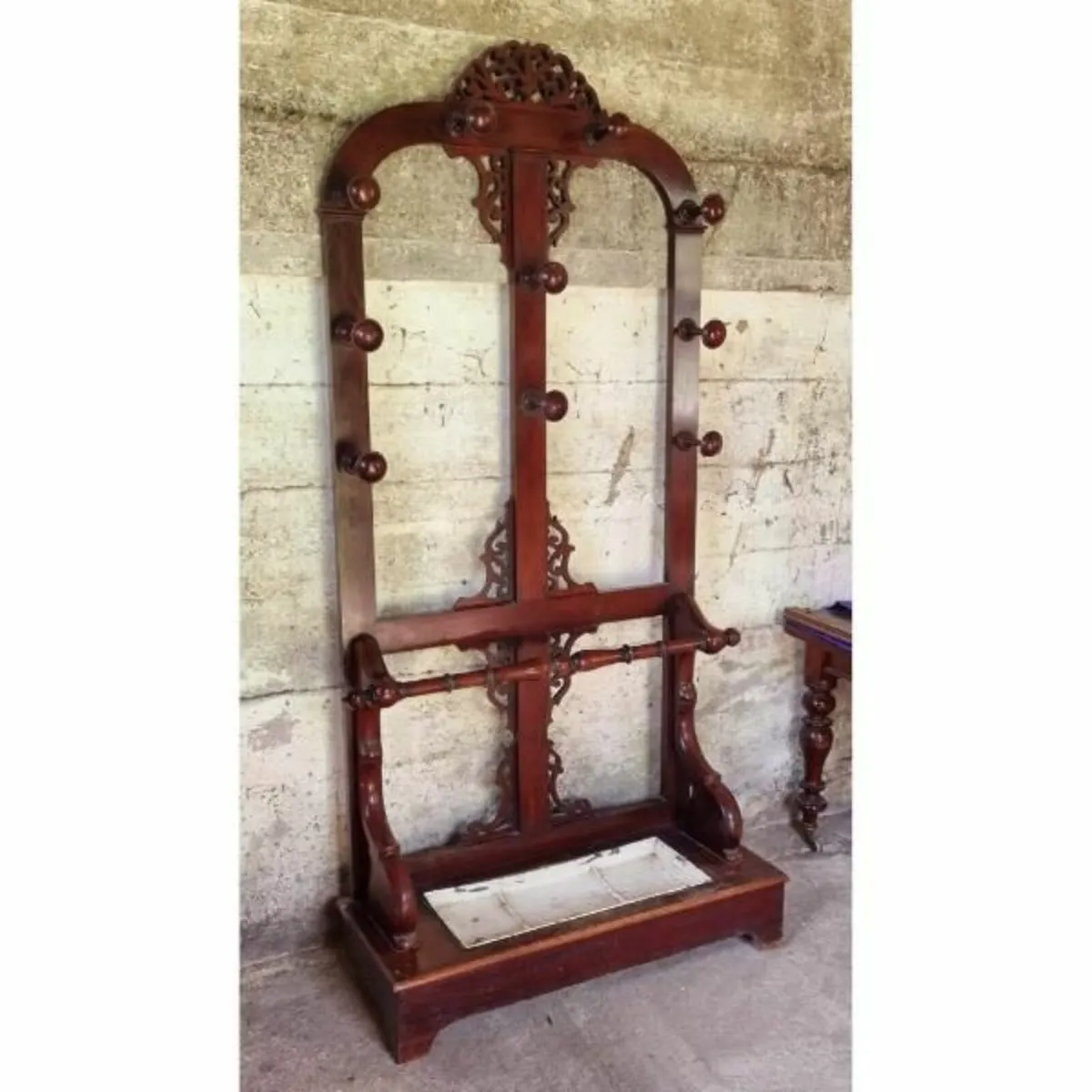 Mahogany Coat and Umbrella Stand – KAS501 - Image 2