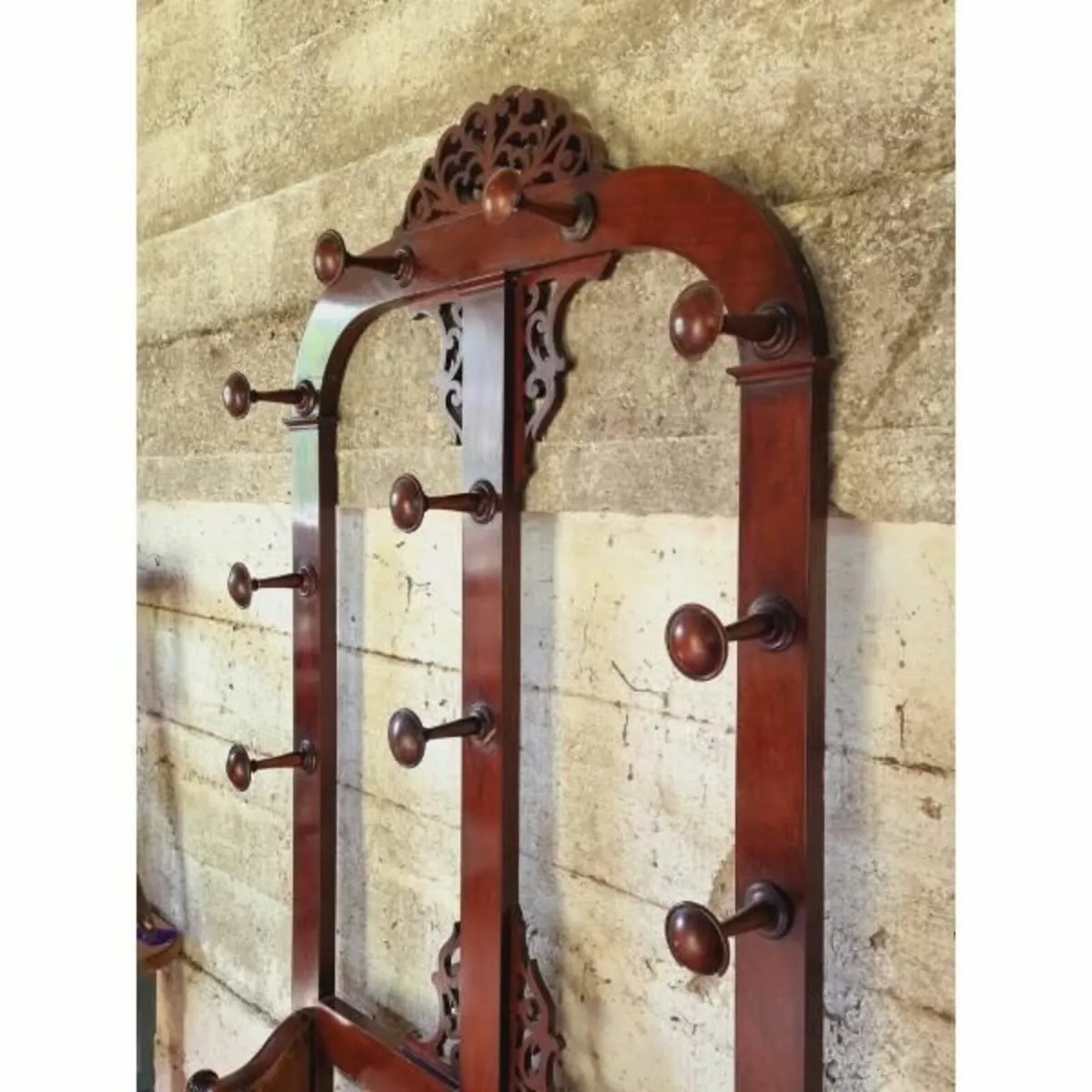 Mahogany Coat and Umbrella Stand – KAS501 - Image 3