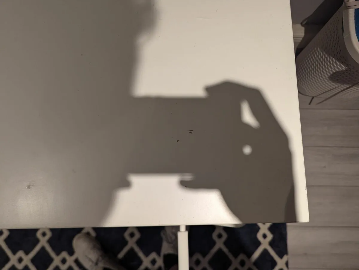 IKEA TROTTEN Sit/Stand Desk - White (120x70 cm) - Image 4