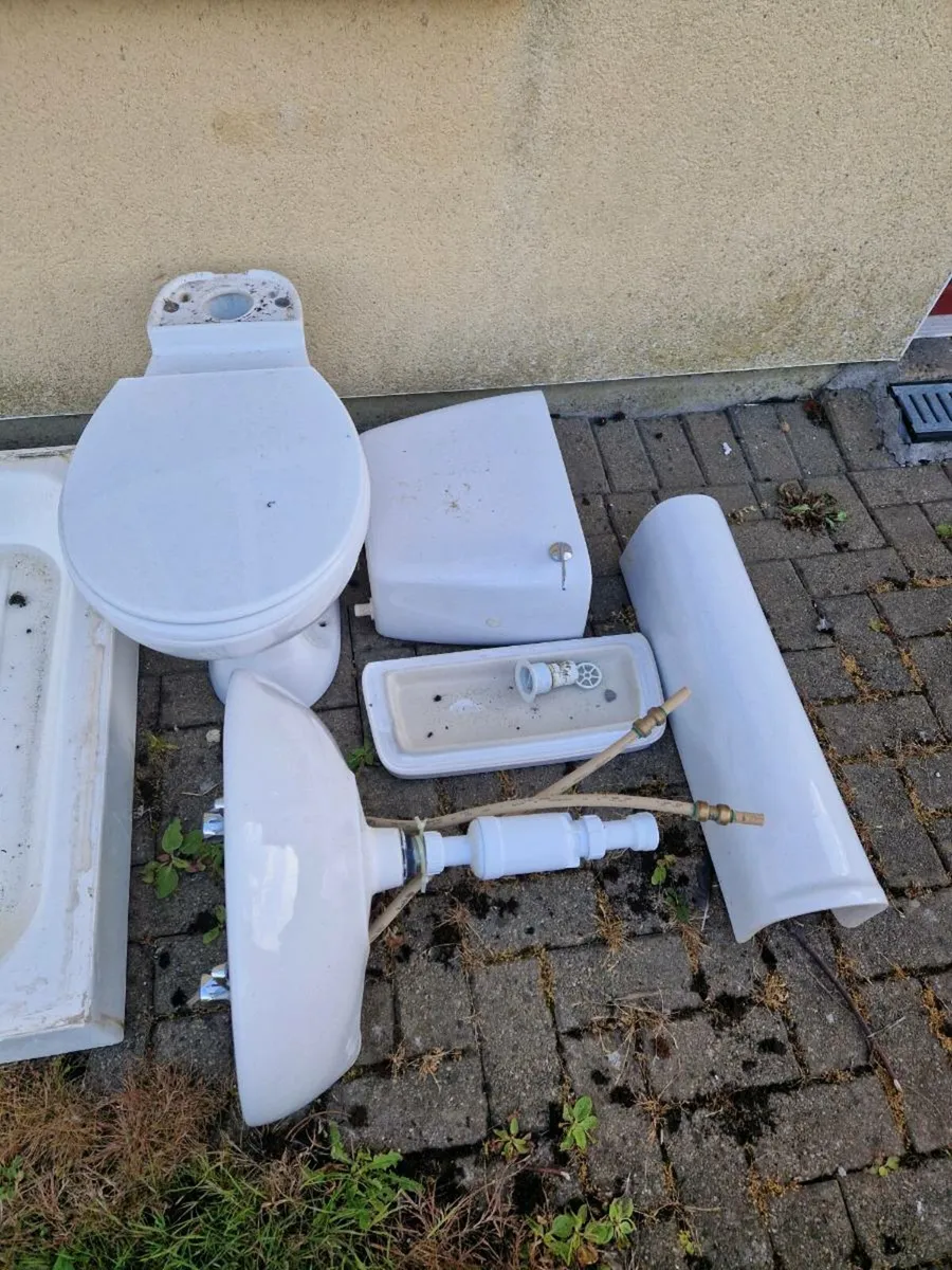 Toilet and hand basin
