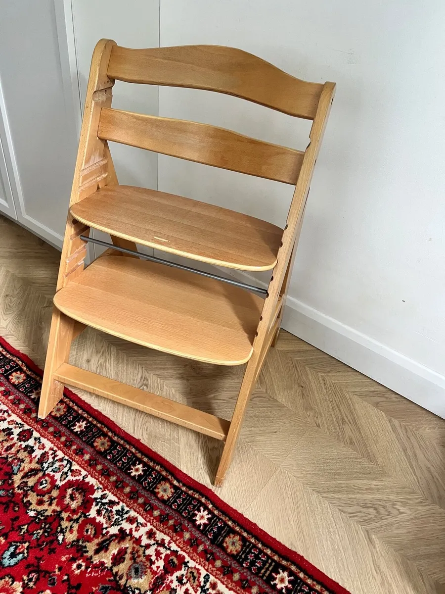 Hauck Adjustable Wooden High Chair – Excellent Con - Image 3