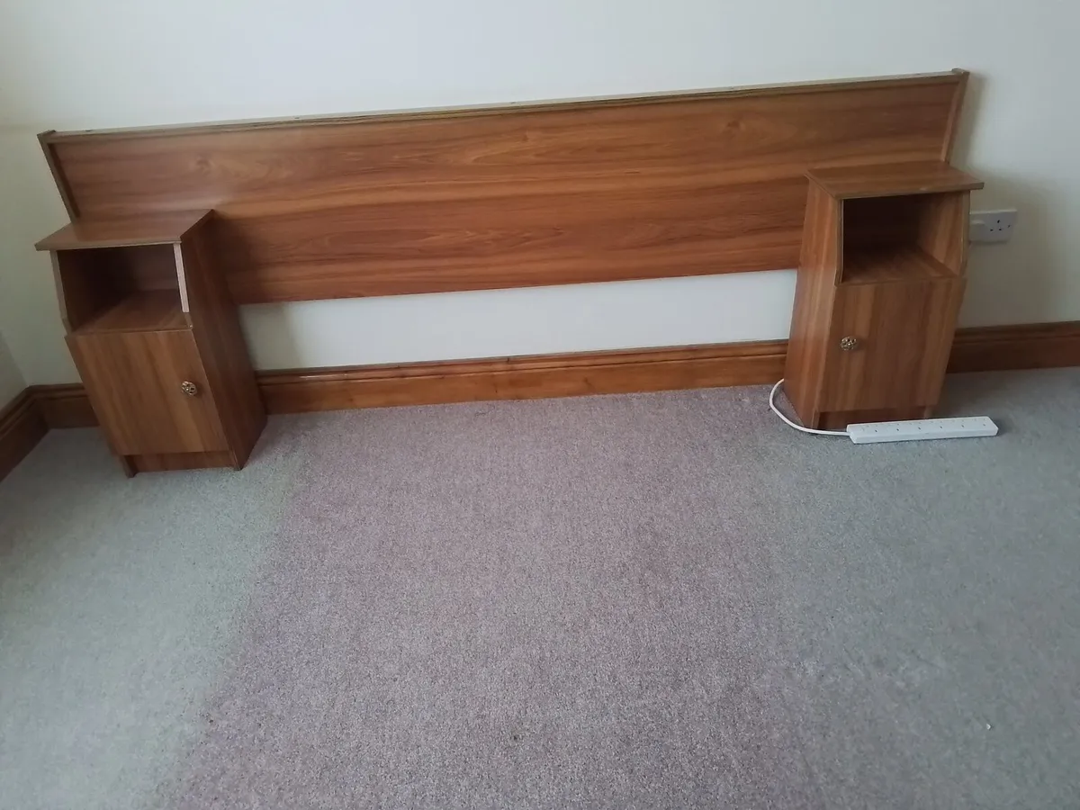 Double bed and headboard - Image 2