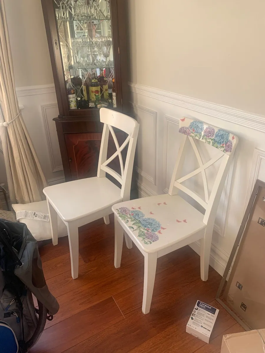 Two white Ikea Chairs (Bargain)