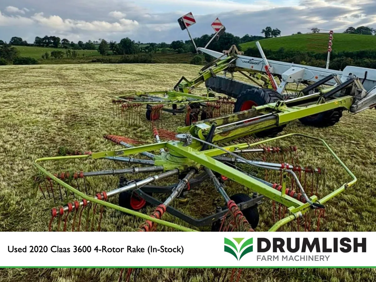 Used 2020 Claas 3600 4-Rotor Rake (In-Stock) - Image 3