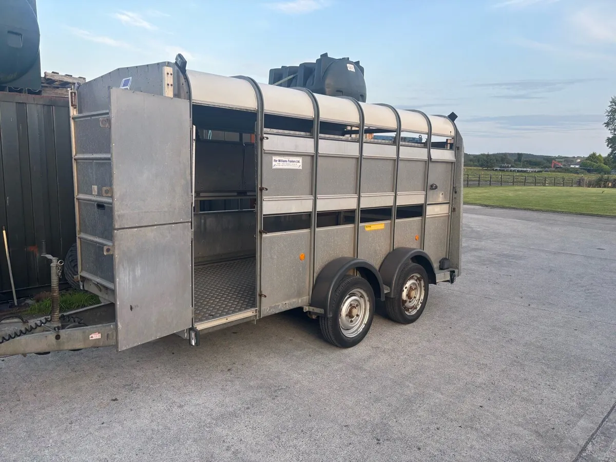 12x6 Ivor Williams livestock trailer with decks - Image 1