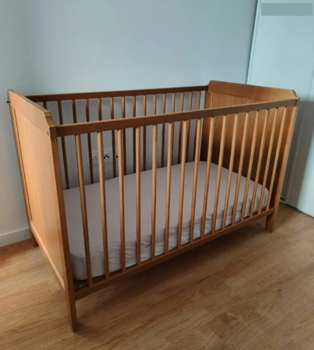 1/2 Price - Cot great condition 2 mattress heights - Image 1