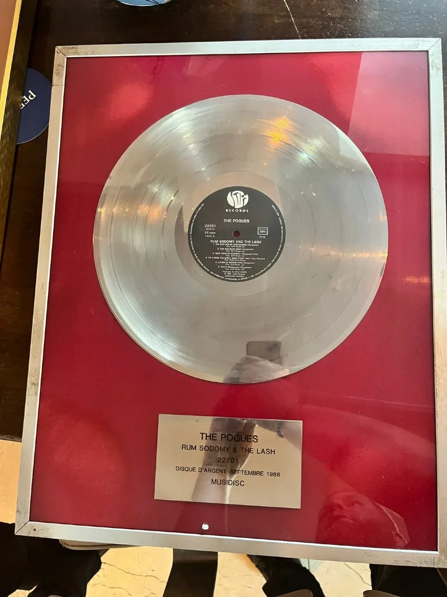 The Pogues Silver Disc –Rum Sodomy & The Lash 1986 - Image 3