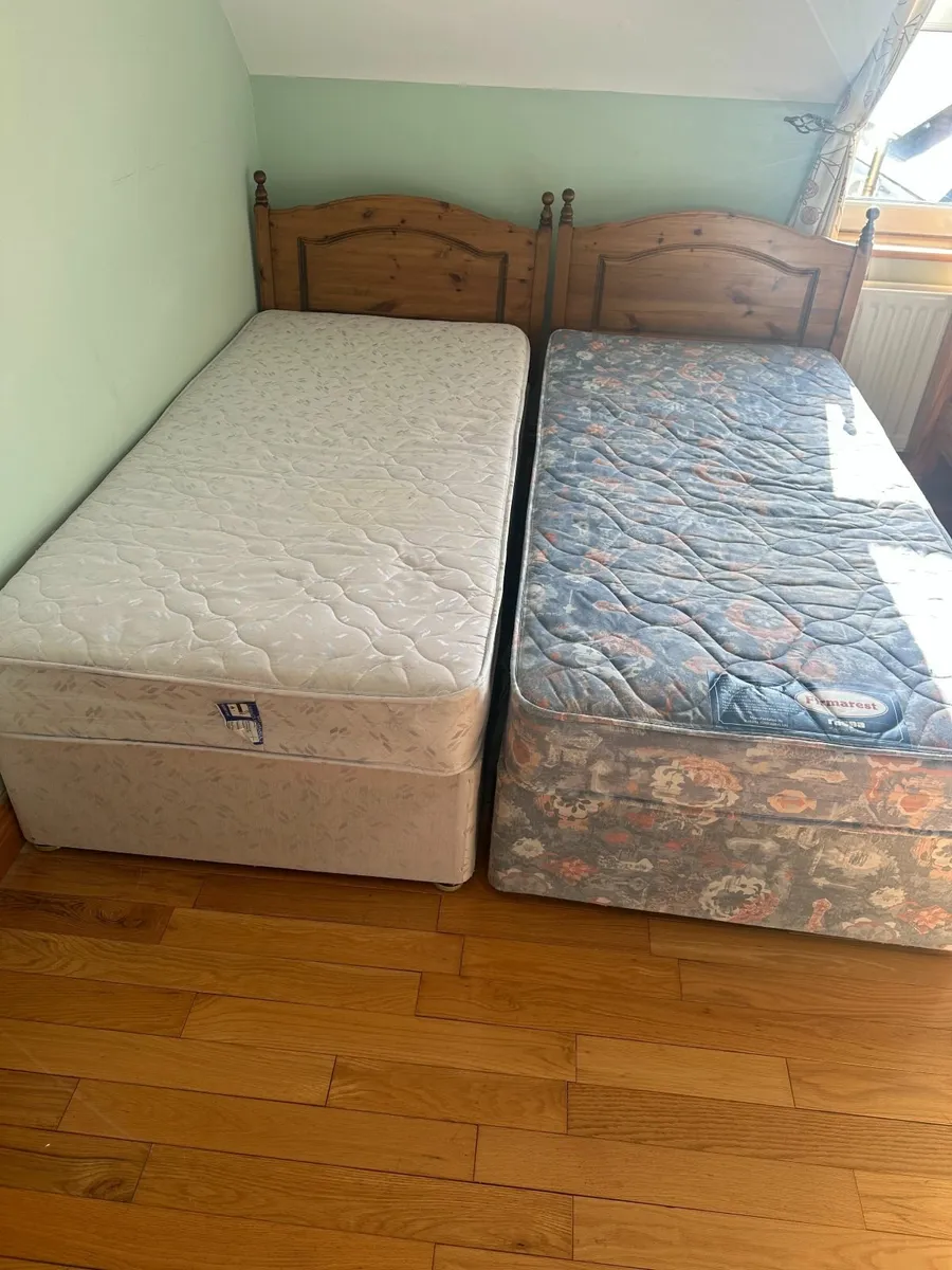 Single bed with headboard & Mattress - Image 1