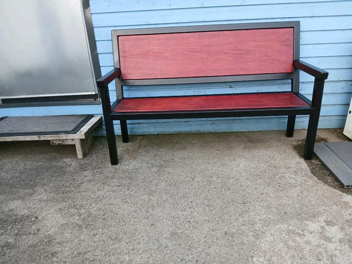 Steel Garden Bench - Image 1