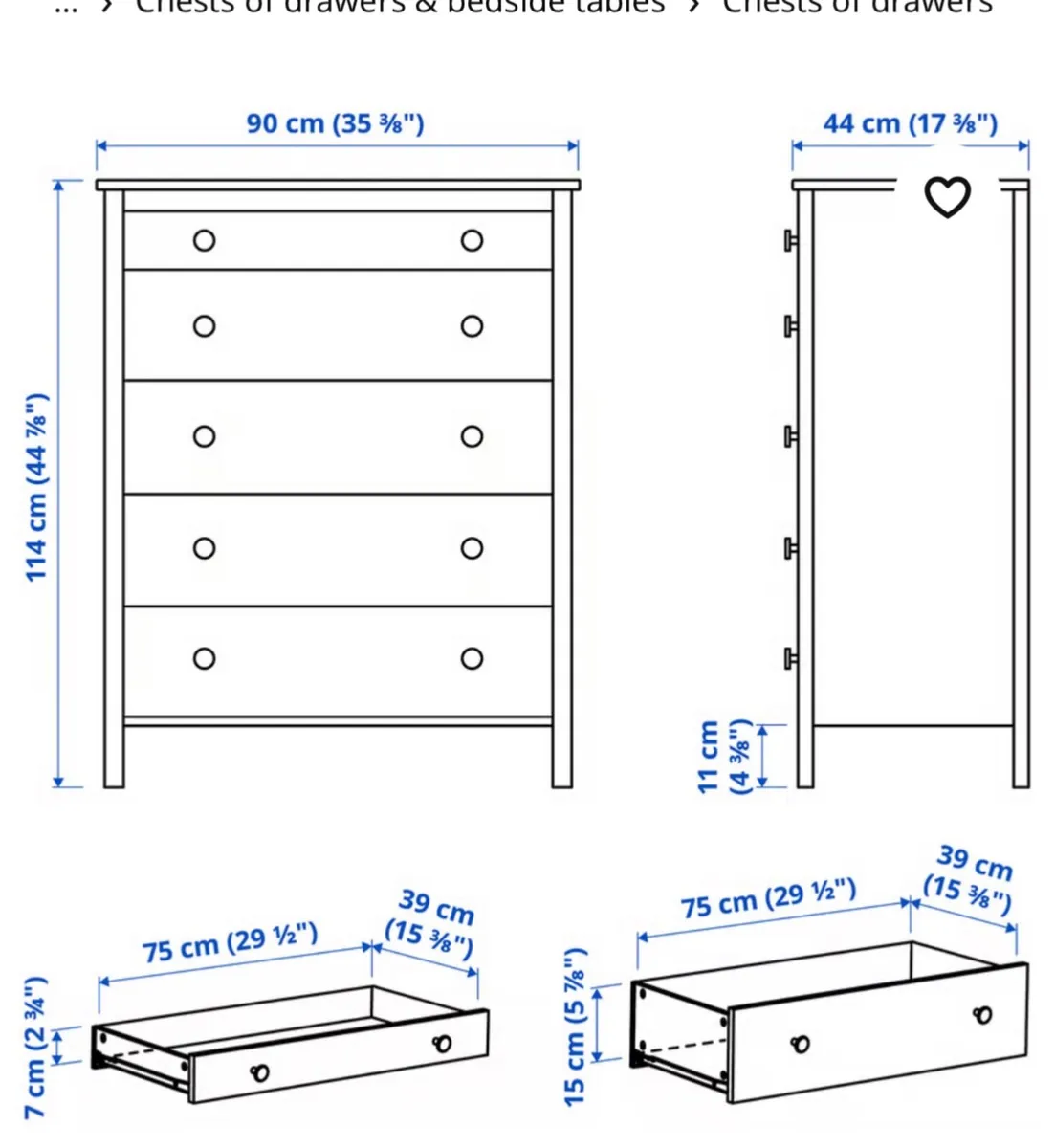 Chest of drawers - Image 2