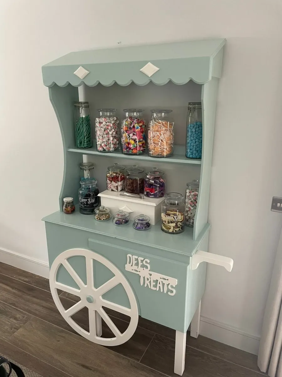 Wooden Sweet Cart  – Ideal for Weddings & events - Image 2