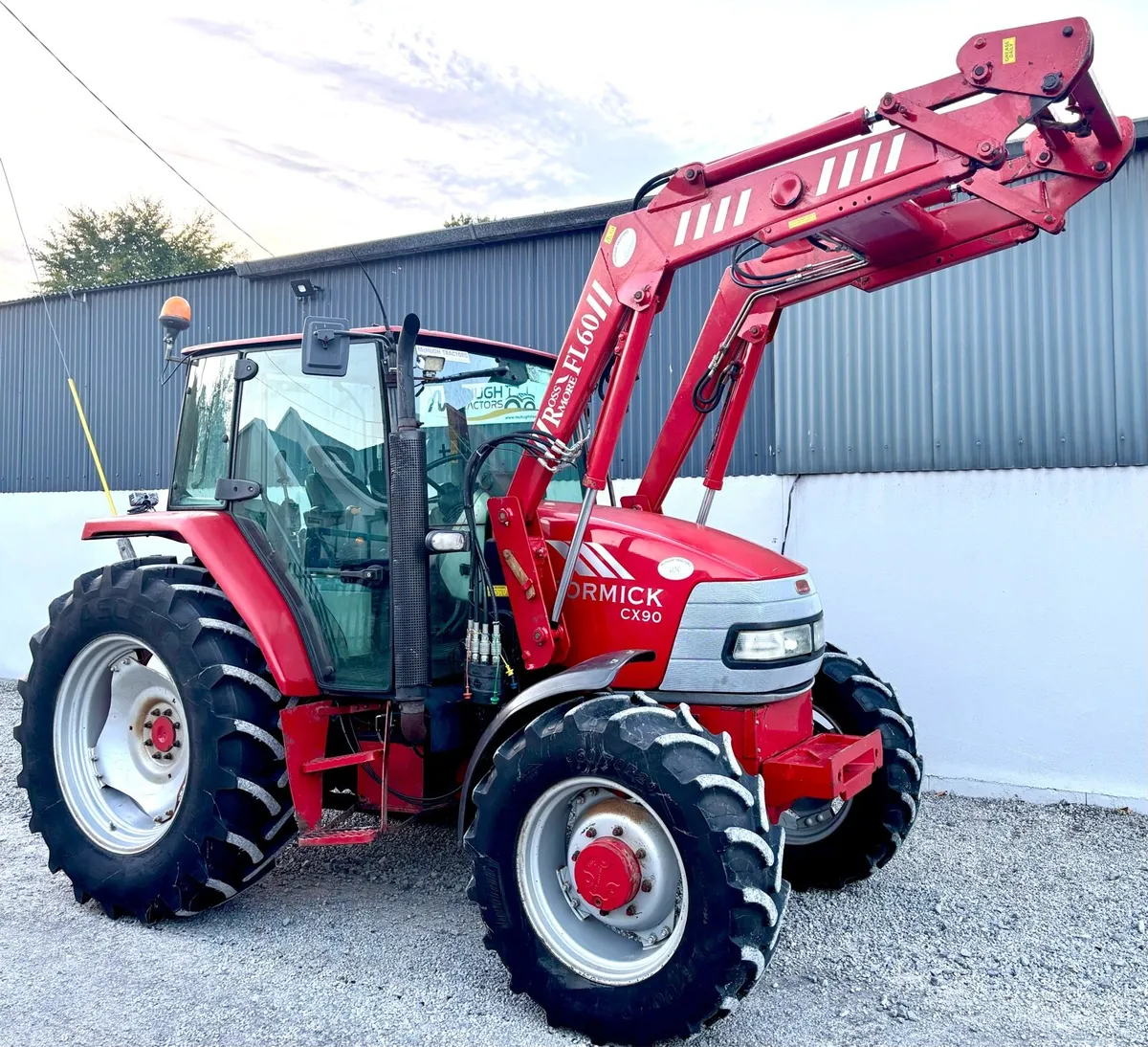 03 McCormick CX90 c/w Rossmore FL60 loader - Image 2