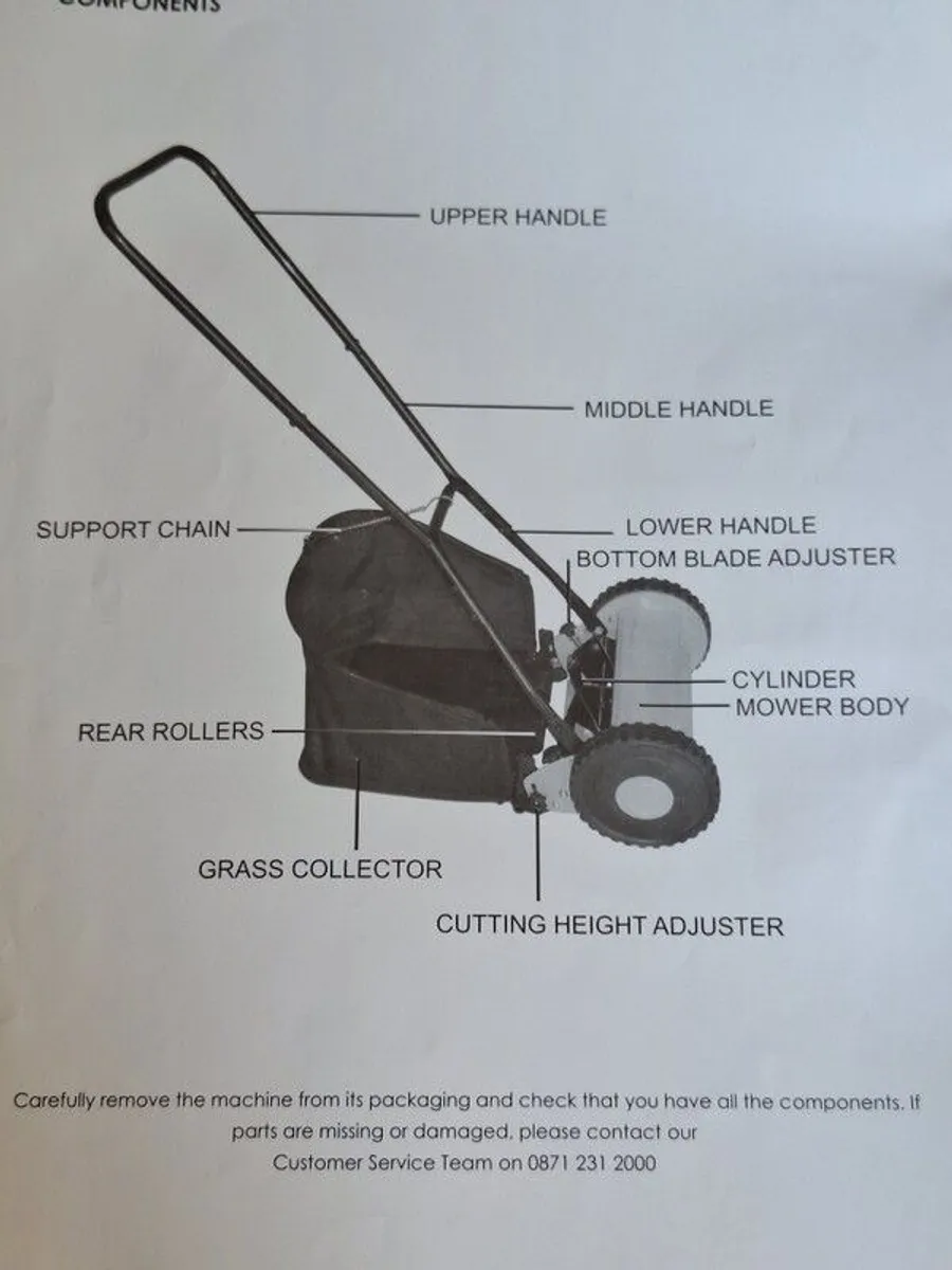 Hand Push Manual Lawnmower - Image 4