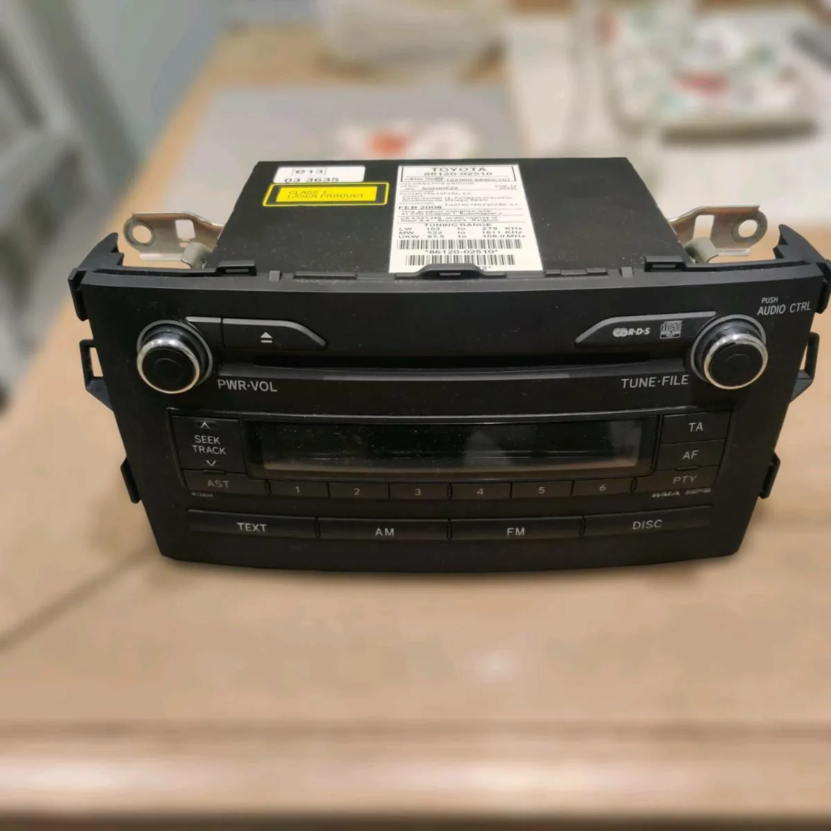 Toyota Auris Factory Radio (2007 - 2012 Auris) - Image 1