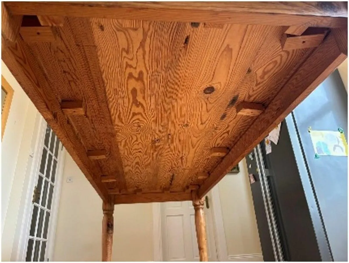Bespoke Solid Pine Farmhouse Dining Table - Image 2