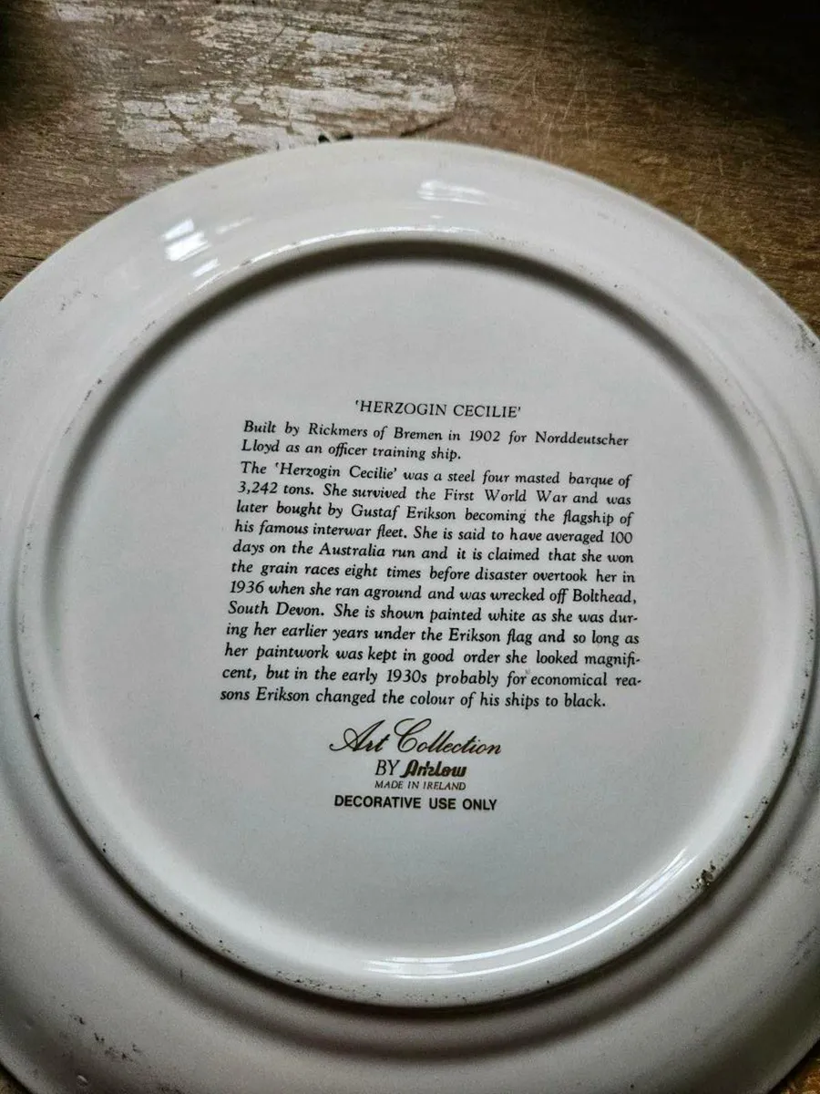 Vintage Arklow Pottery Plate - Image 3