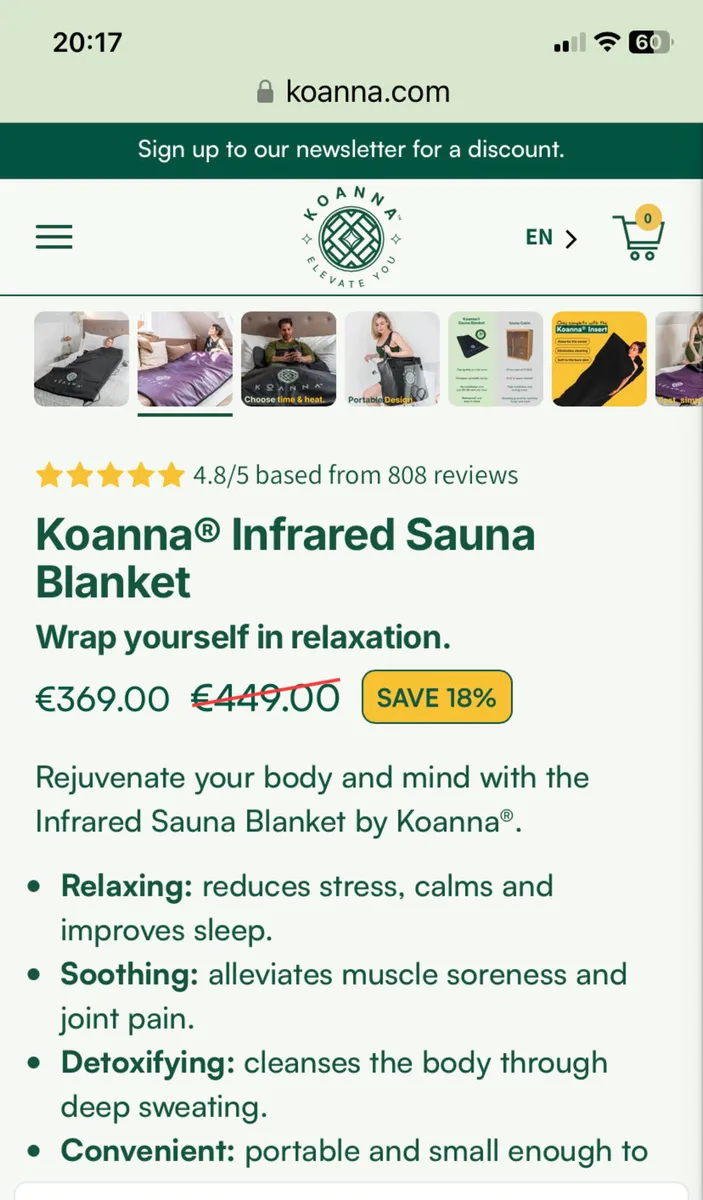 Sauna blanket (unwanted gift) - Image 2