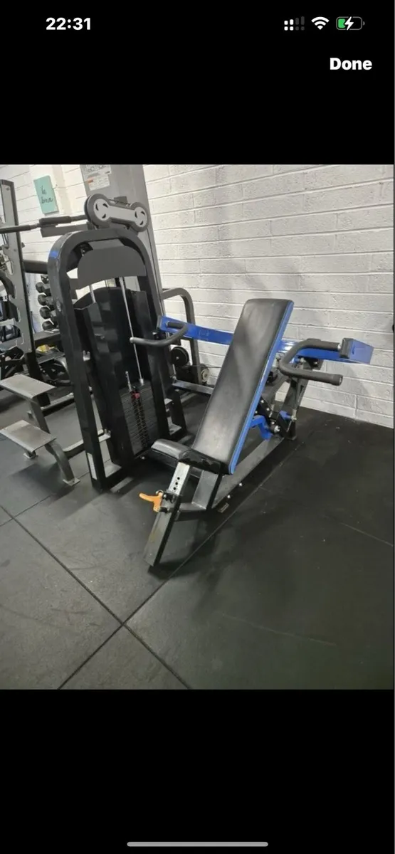 Real leather gym machine
