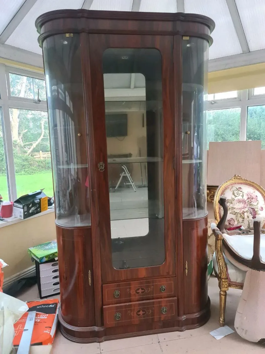 Solid vintage edwardian style cabinet - Image 1