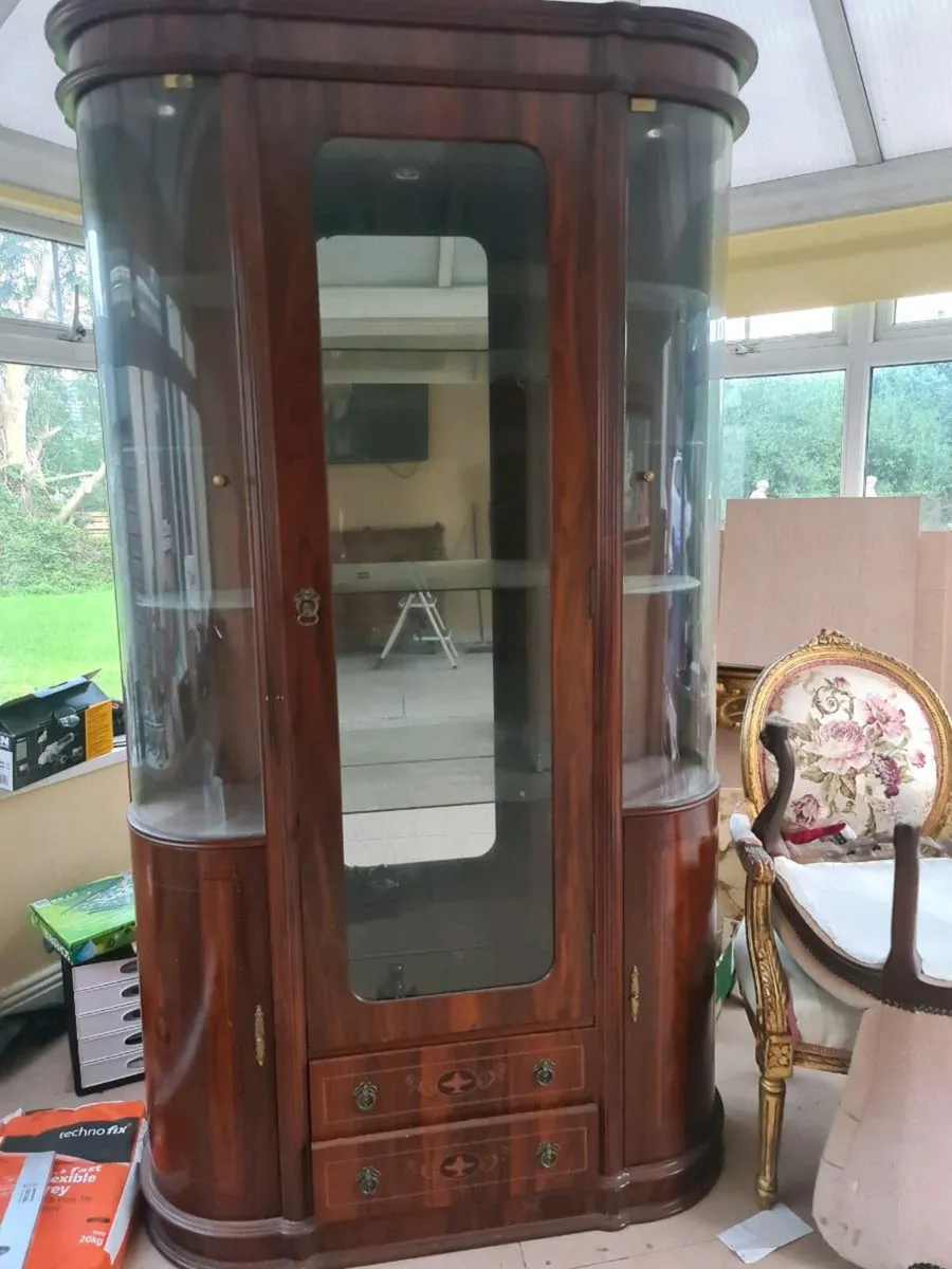 Solid vintage edwardian style cabinet - Image 2
