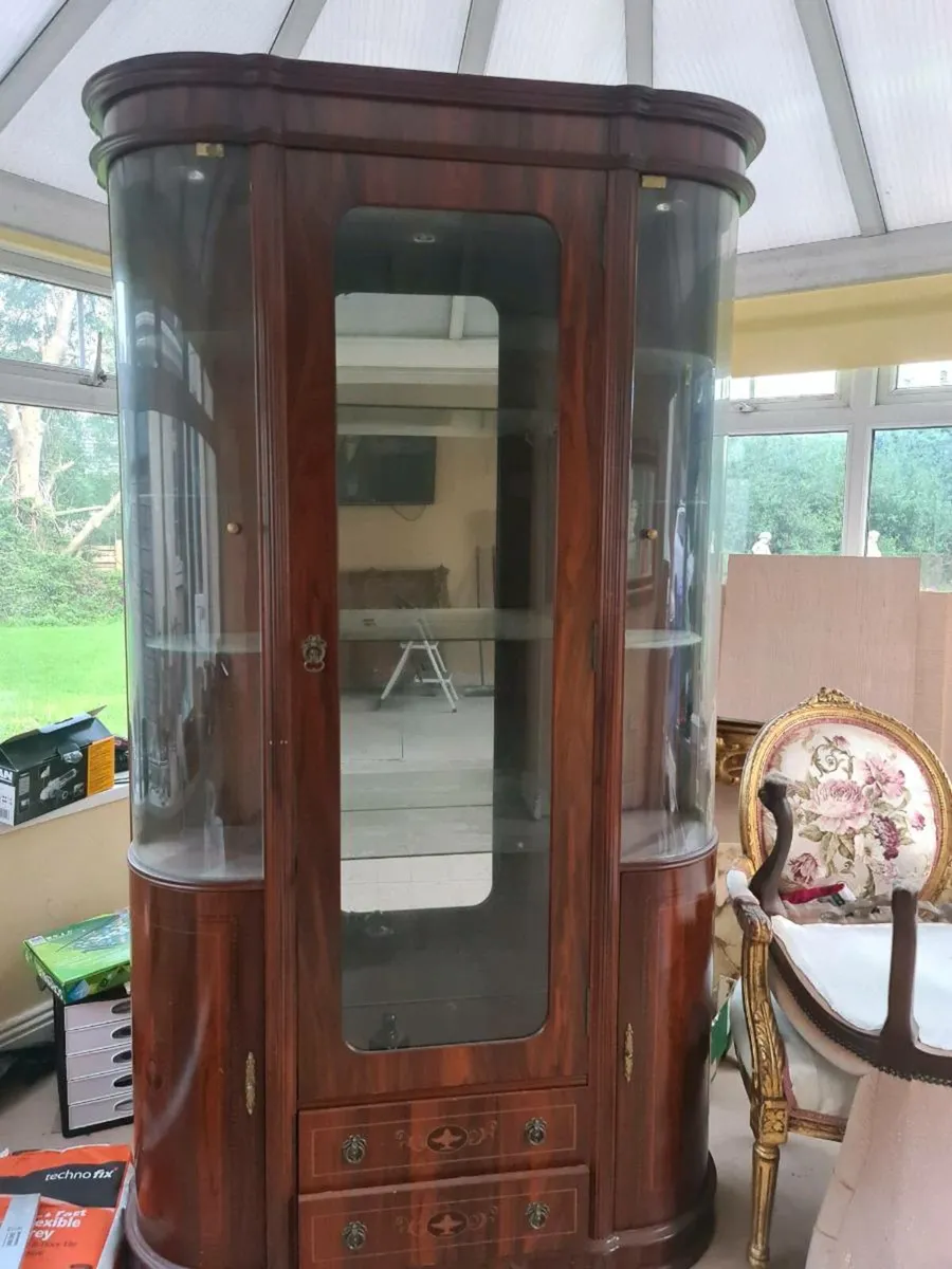 Solid vintage edwardian style cabinet - Image 3