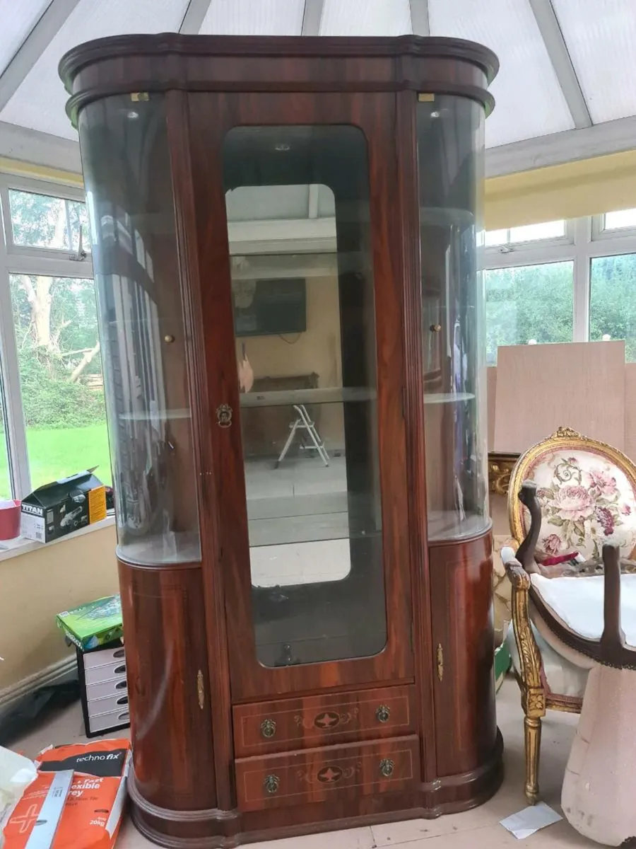 Solid vintage edwardian style cabinet - Image 4