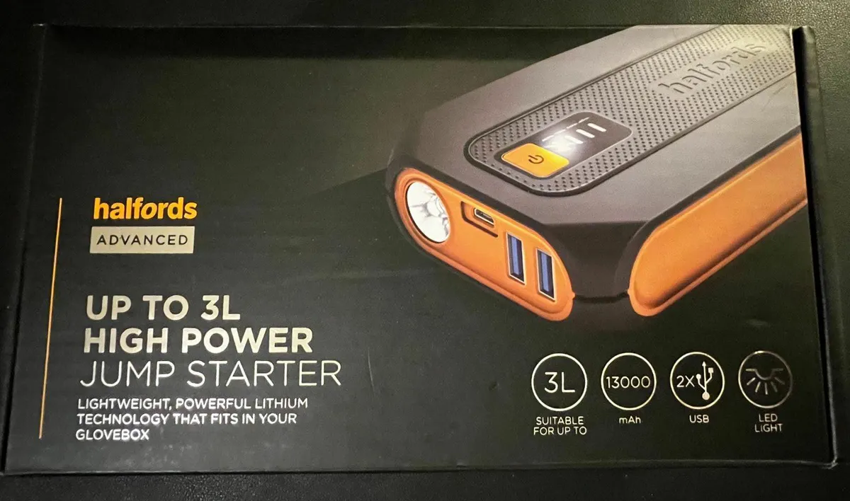 Halfords Advanced Up to 3L Jump Starter - Image 2